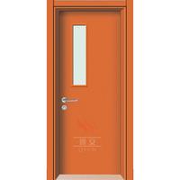 Engineered project HPL doors engineered flush orange wood single leaf door glass inserts