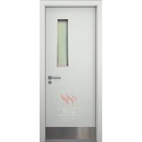 Environment HPL hospital room semi core wooden door with vision panel
