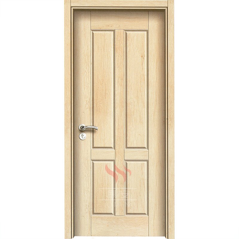 4 panel MDF laminate melamine veneer engineered skin moulded door
