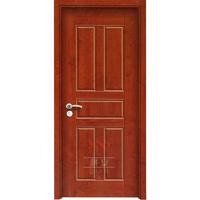 5 panel mdf interior melamine veneer hdf skin moulded door for apartment