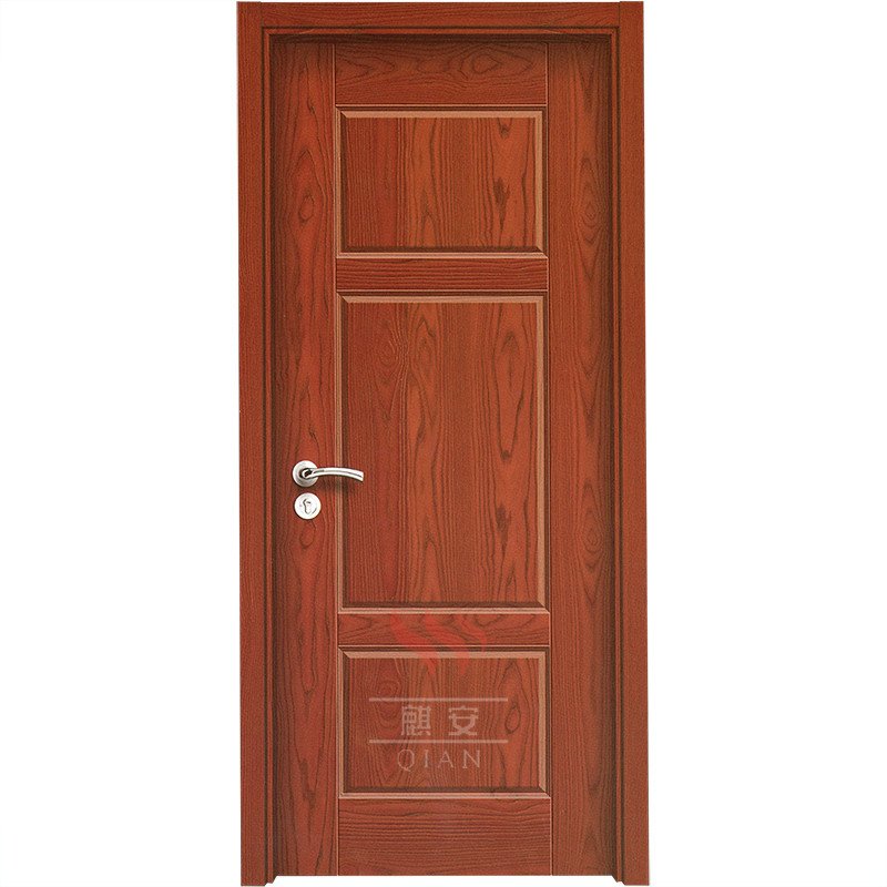 Semi wooden core interior apartment skin moulded wooden door