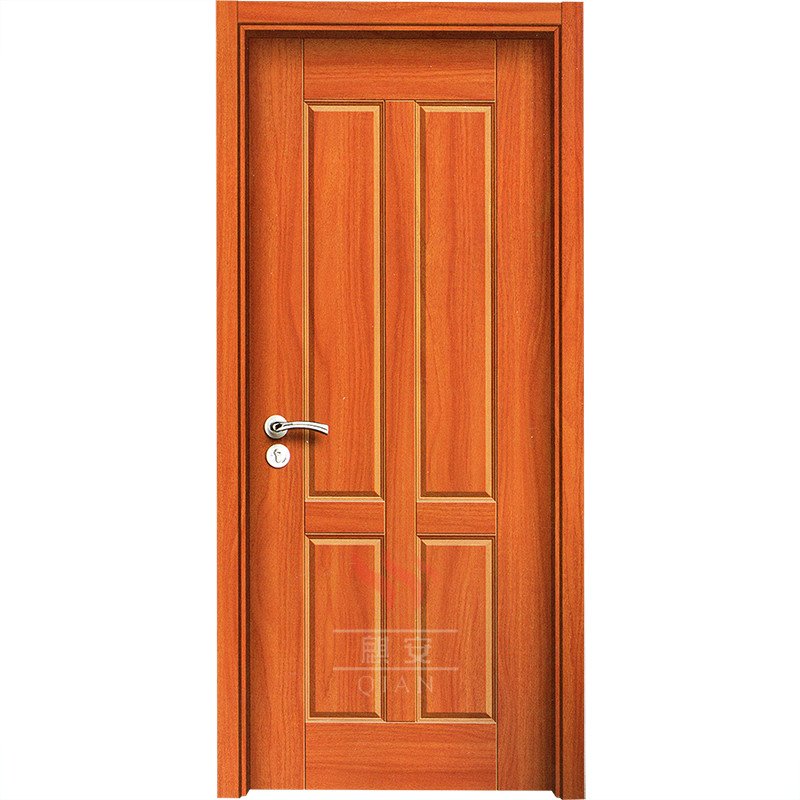 Environmental 4 panel mdf internal doors hdf skin moulded modern wood door