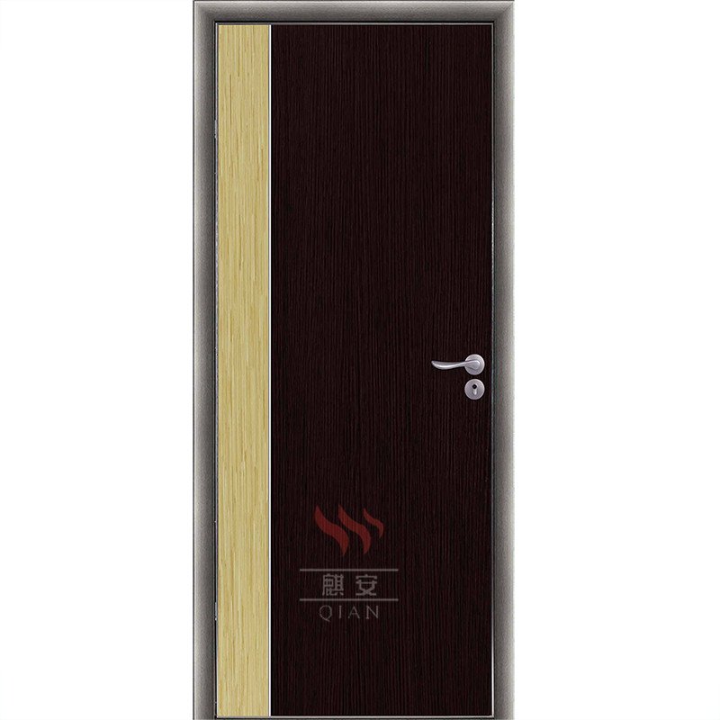Flush Design Wooden  Eco type Aluminium  frame semi core engineered Door
