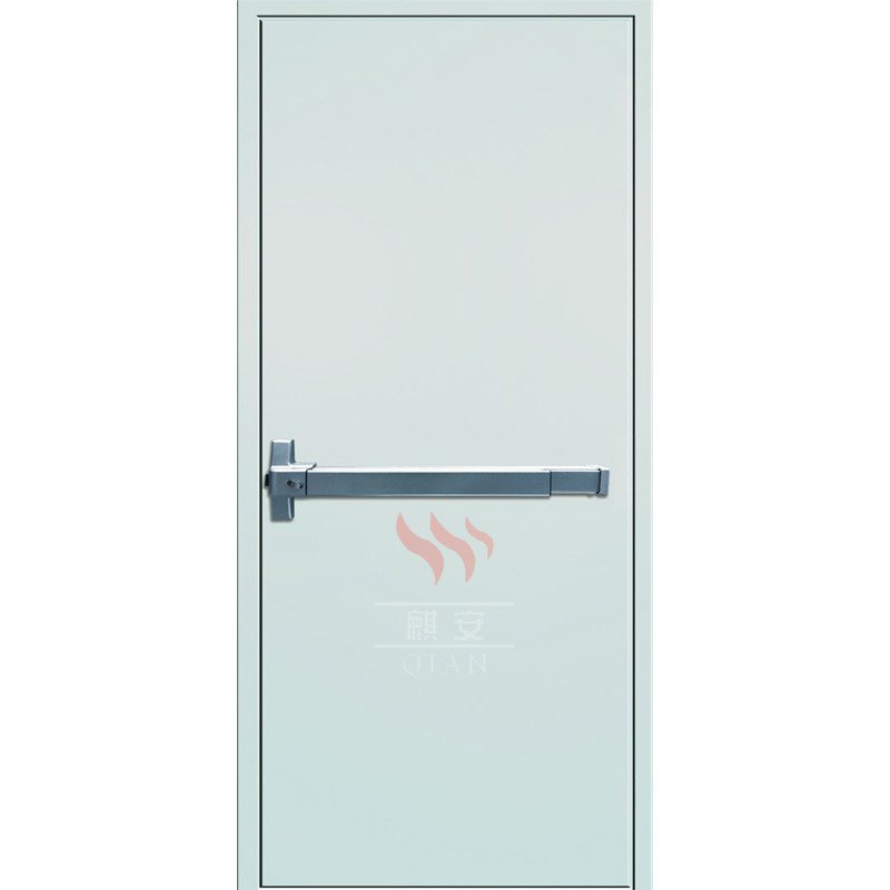 2 hour fire rated vision panel galvanized steel fire exit doors with push bar