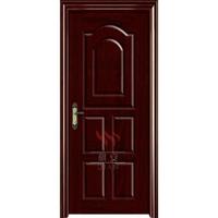 BS 90 Min Rating Time Fire Rated wood grain transfer Steel Door