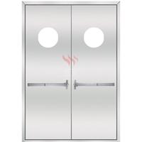 180 minutes/ 3 hour Stainless Steel Fire rated double Doors with push bar