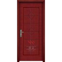 One hour wood Grain Painting solid anti fire rated wooden doors for apartments