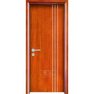 90 minutes flat fire rated wooden door with Aluminium strip