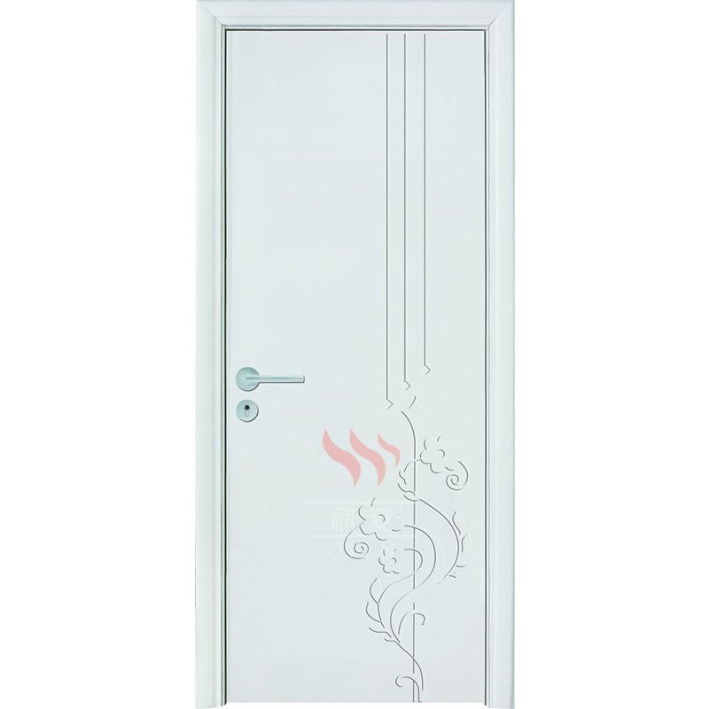 Flush door design veneer finished 30 minutes fire resistant wood door