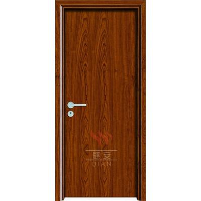 30 minutes Flat door design PU nature wood painting brown veneer fireproof wood door
