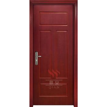 2 hours internal modern grain design fireproof wood doors hotel used anti fire rated door