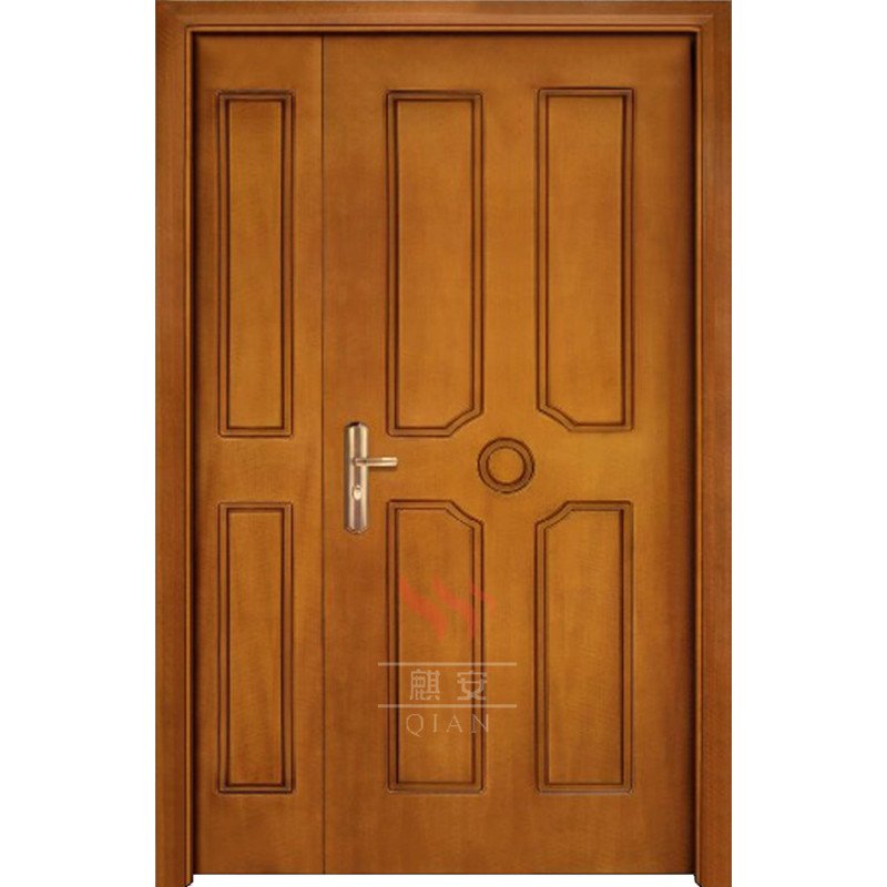 Qian-Custom 6 Panel Internal Anti Fire Rated Wood Door | Fire Rated Access Doors-7