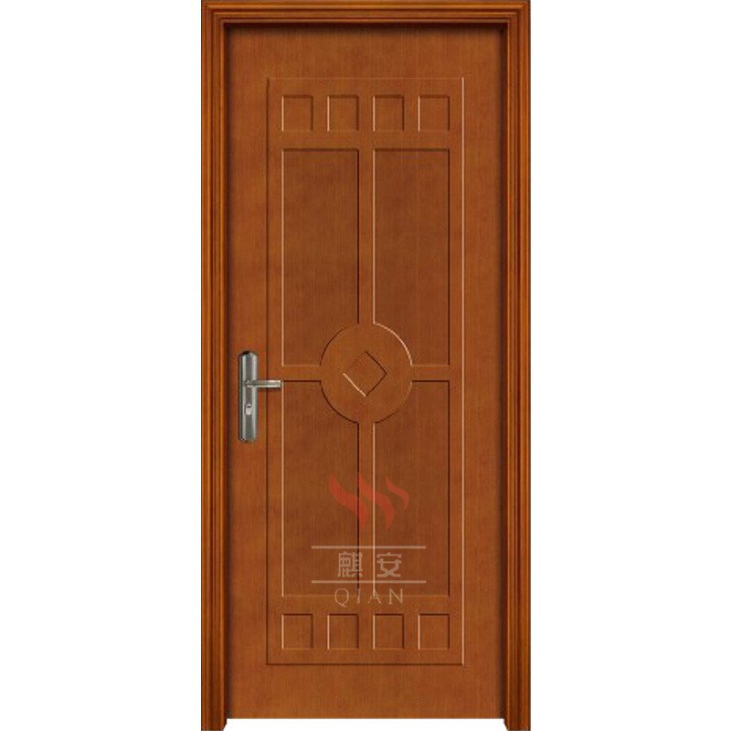 Qian-Custom 6 Panel Internal Anti Fire Rated Wood Door | Fire Rated Access Doors-3