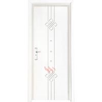 Modern interior doors durable white plain solid wood single door