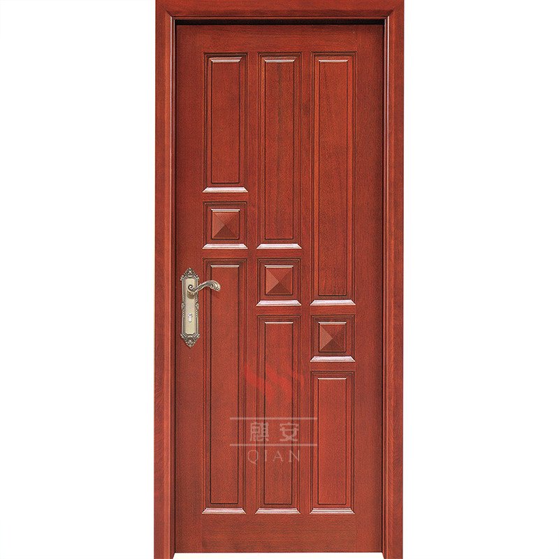 China decoration internal solid core hardwood interior side panel timber door