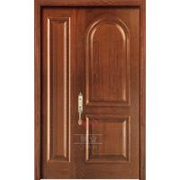 External wooden front entry doors fancy solid wood timber wood main unequal double door design