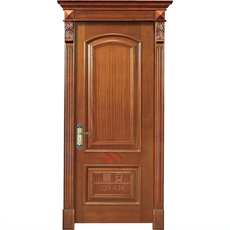 Soundproof Solid Wood Interior Bedroom Door Manufacturer Qi An