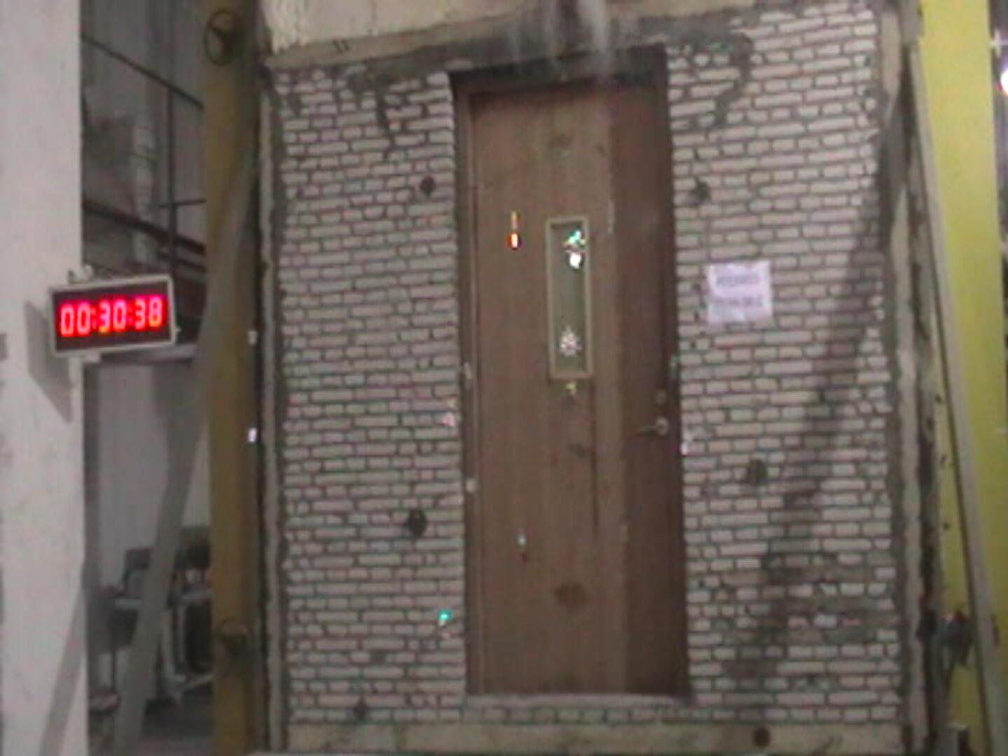 Qian-60 Minutes Custom Fireproof Entry Doorsfire Rated Wood Mother- Son Door-1