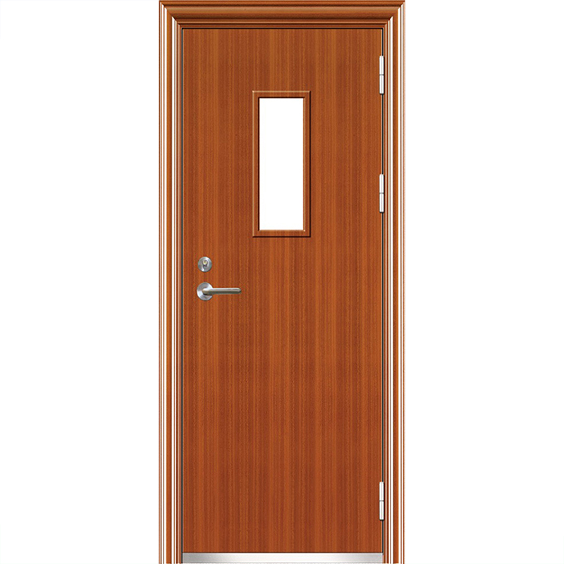 Qian-Find Factory Direct Sale Bs 90 Min Rating Time Fire Rated Steel Wood Door-8