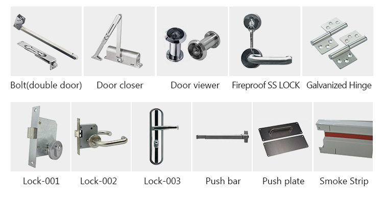 Qian-Find Fireproof Door Steelmetal Fire Door With Ul Certified Steel Door-11