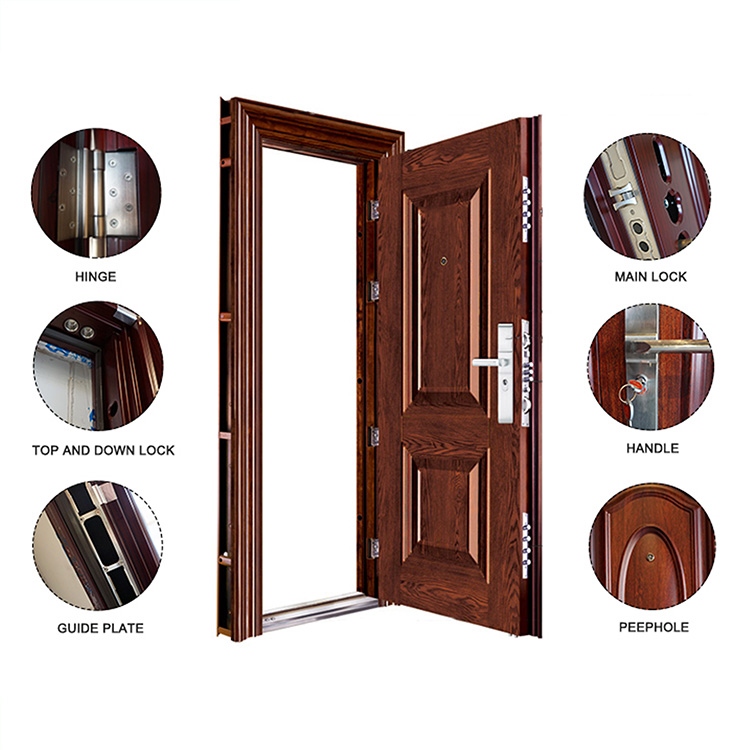 Qian-Find Unique Designs Exterior Residential Metal Security Steel Doors