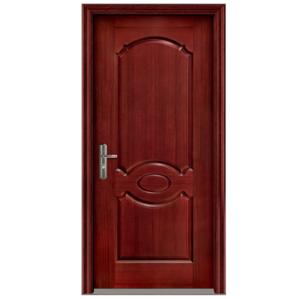 Qian-Find Custom Solid Cherry Wood Interior Door Flat Wood Door-3