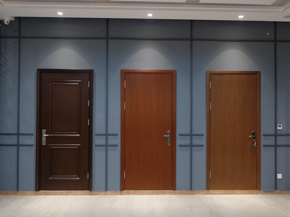 Qian-Flush Fireproof Solid Wood Door Veneered Fire Door | Interior Wood Doors-13