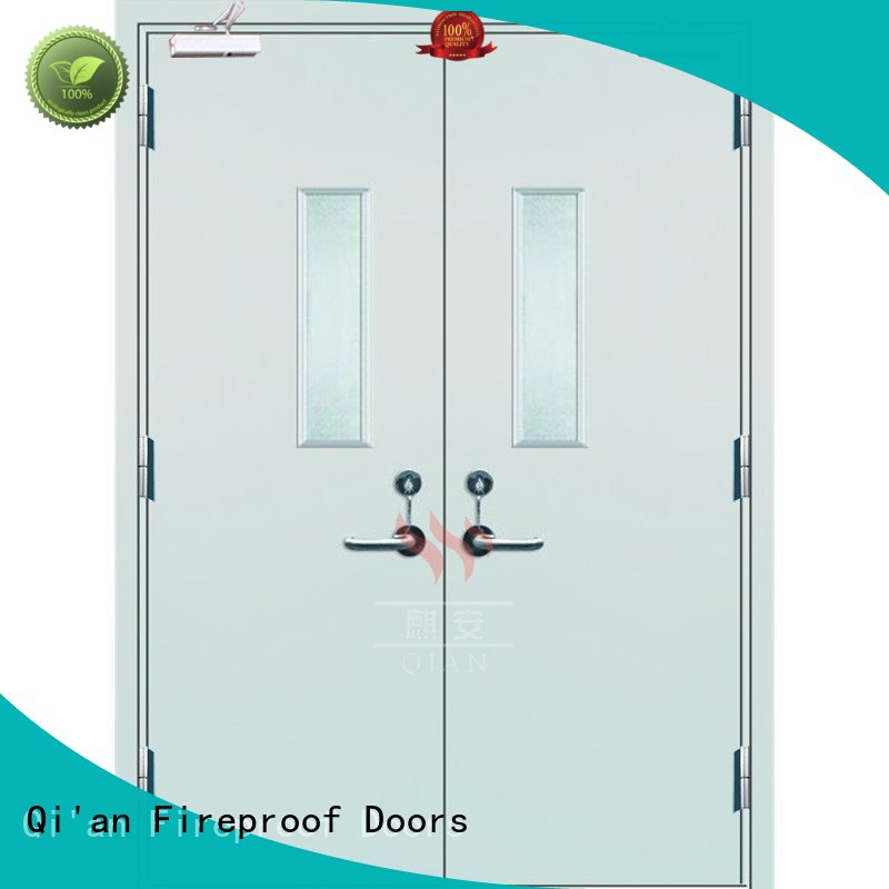 Double Leaf Door 90 Minutes Fireproof Perlite Core Hotel